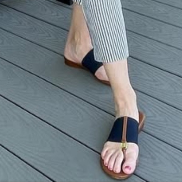 Andre Assous Nice‎ Sandal Women's Tan and Black size 11 - Picture 1 of 6